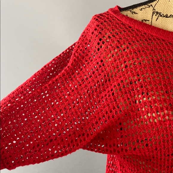 Red Knit Top - Picture 3 of 5